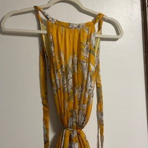 Chicwish Yellow Maxi Dress, size L